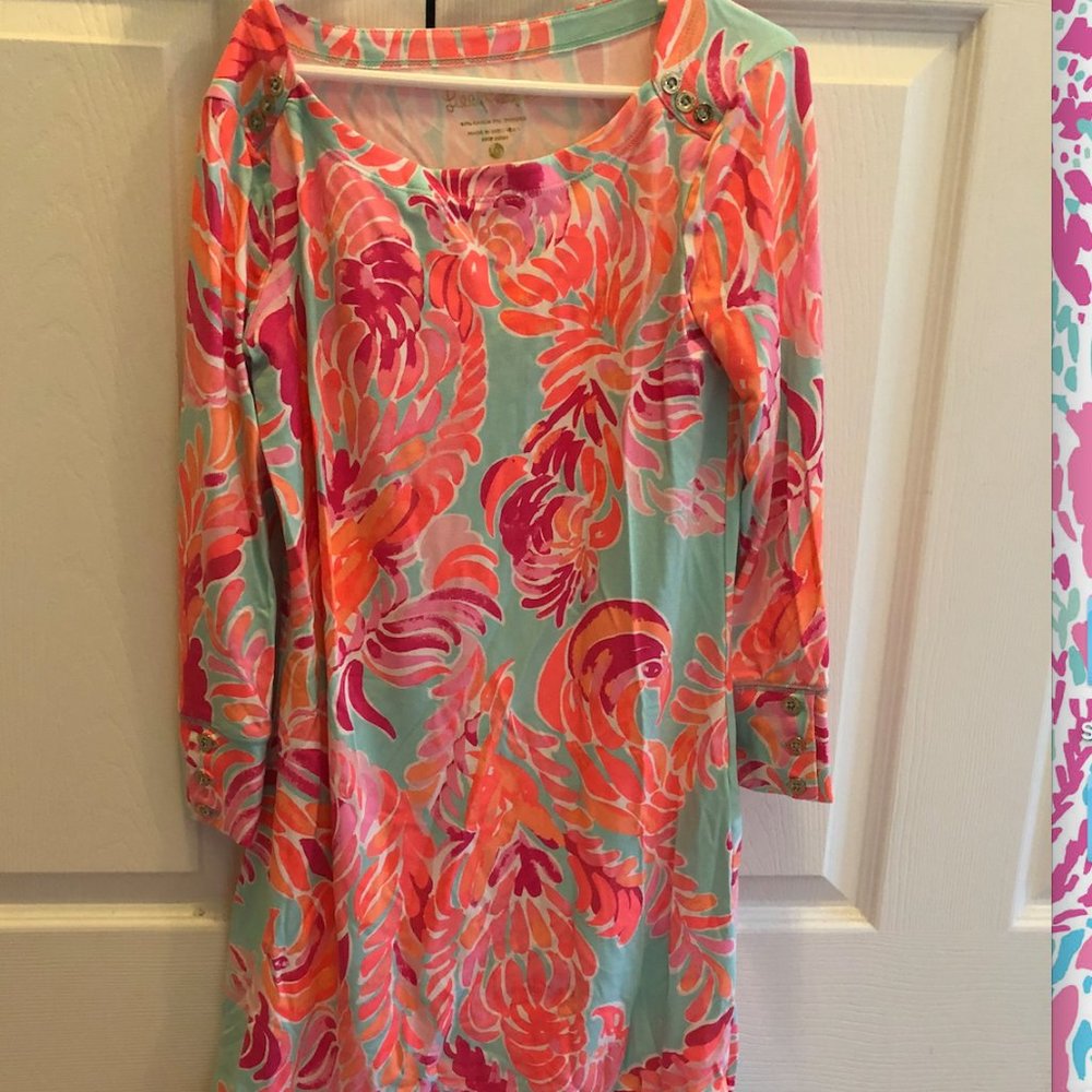 Lilly Pulitzer Love Birds print dress (XXS)